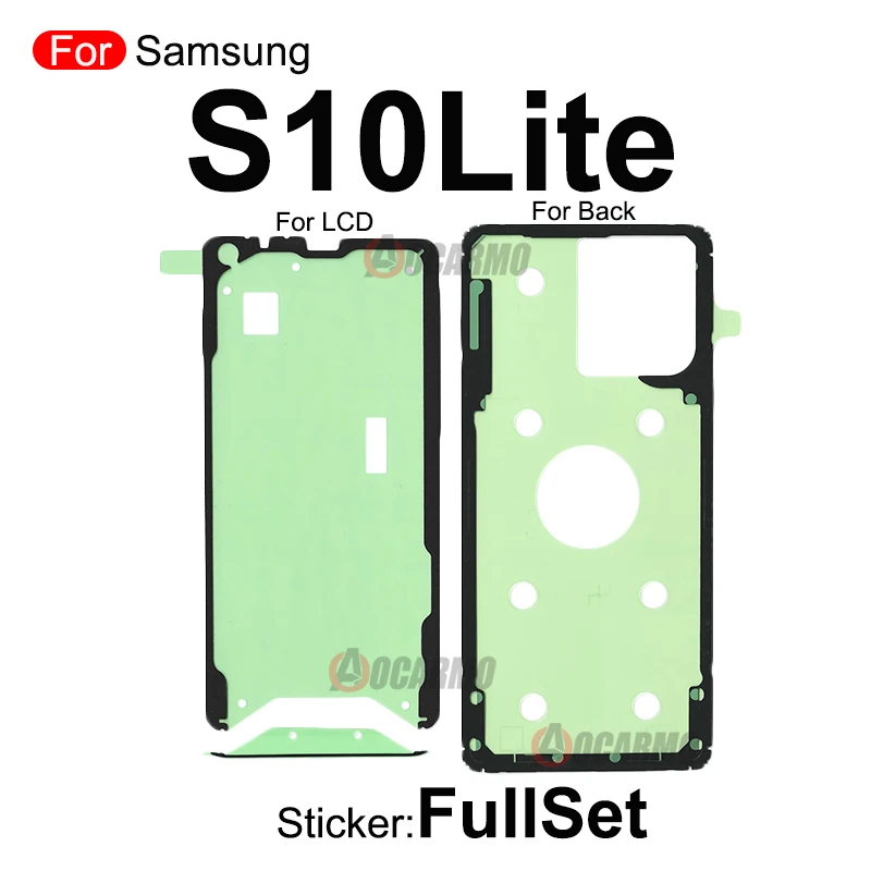 Полный комплект наклеек для Samsung Galaxy S10 Lite Plus + 5G S10E сменный передний ЖК-экран и