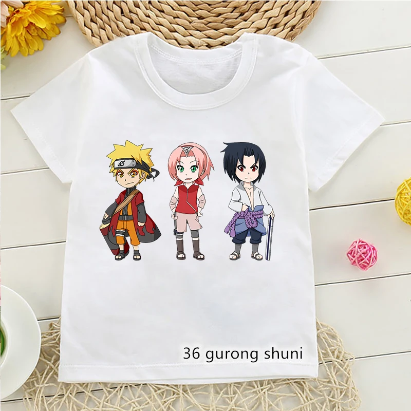 

2022 Boruto наруто T Shirt аниме Anime Clothes Cartoon Print Boys Girls T-shirt White Kids Clothes Children Clothing tshirt tops
