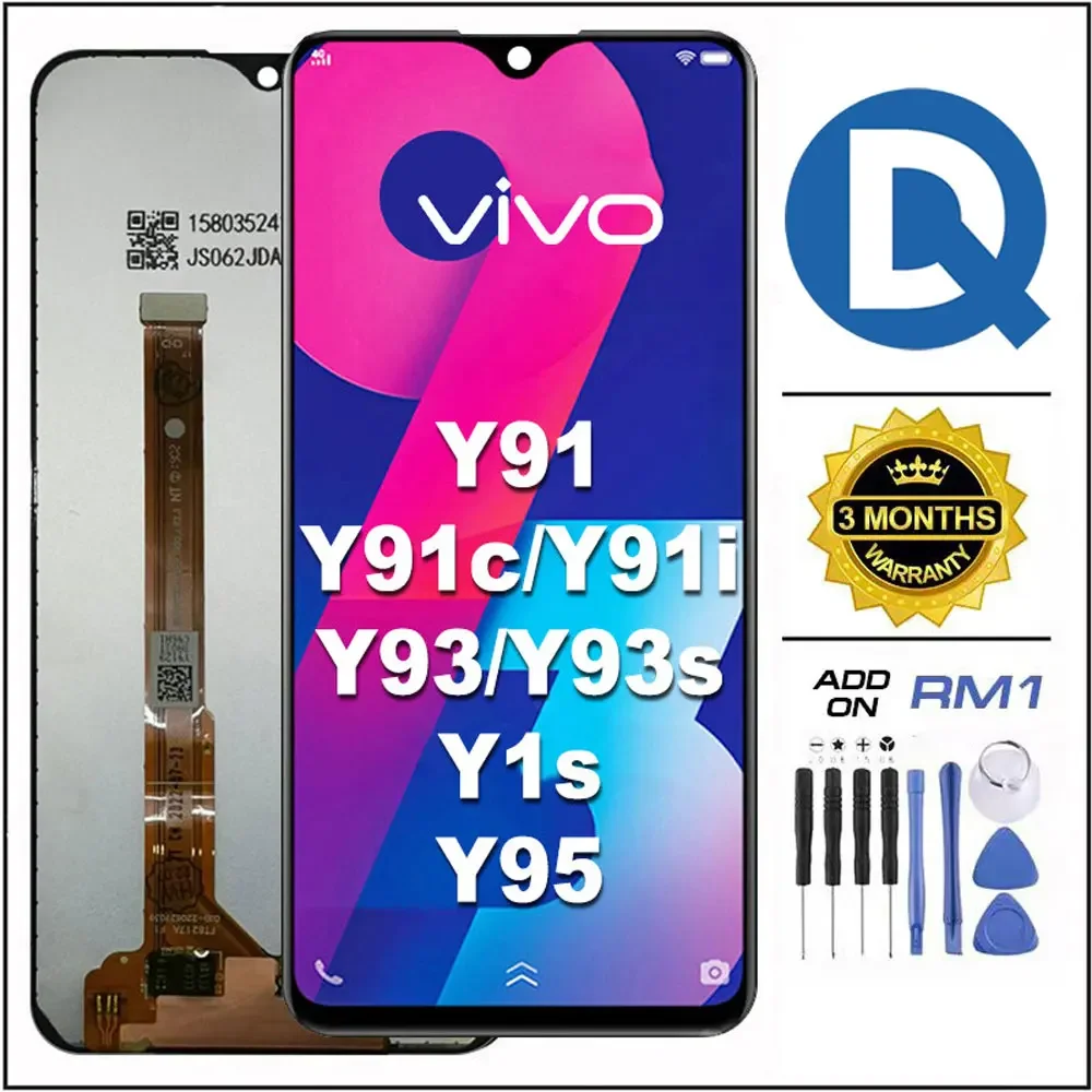 

LCD Display For VIVO Y91/ Y91c/ Y91i/ Y93/ Y93s/ Y1s/ Y95,Display Touch Screen Digitizer Replacement Quality Touch Plant Screen