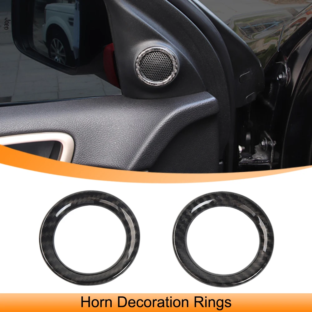 

Car Front Rear Door Horn Speaker Ring Decoration Cover Stickers Trim for Jeep Grand Cherokee 2011-2023 Auto Interior Accessories