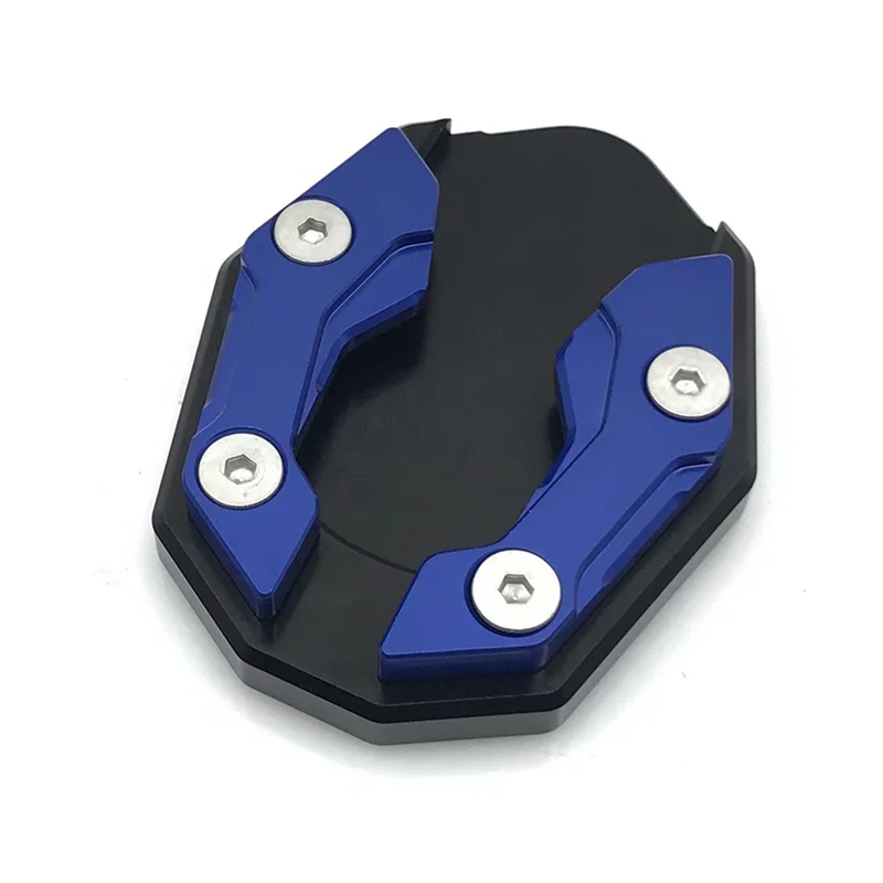 

Motorcycle Kickstand Foot Side Stand Extension Pad Support Plate for XMAX300 NAMX155 MT15 2019-2021 Blue