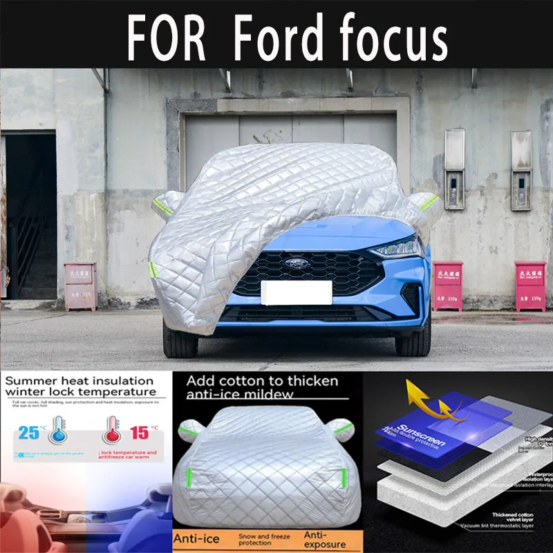 

For Ford focus auto hail proof protective cover, snow cover, sunshade, waterproof and dustproof external car accessories