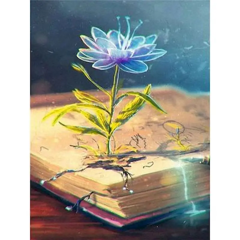 

GATYZTORY DIY Oil Paintings By Numbers Handpainted Flowers Picture Drawing On Canvas 40x50cm Coloring by Numbers Art Supplies