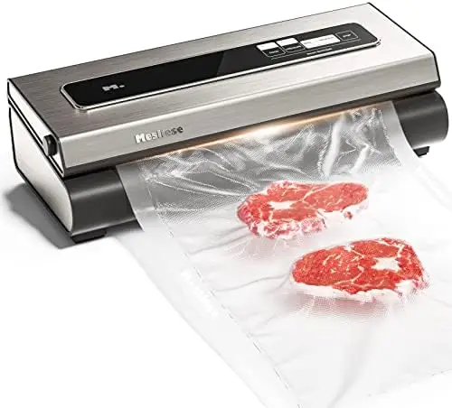 

Vacuum Sealer Machine Powerful 90Kpa Precision 6-in-1 Compact Vacuum Food Preservation System Built-in Cutter, Include 2 Bag Rol