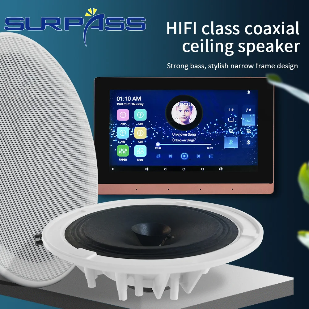 Настенный Bluetooth-усилитель с умным сенсорным экраном Wi-Fi Fm Hi-Fi | Электроника