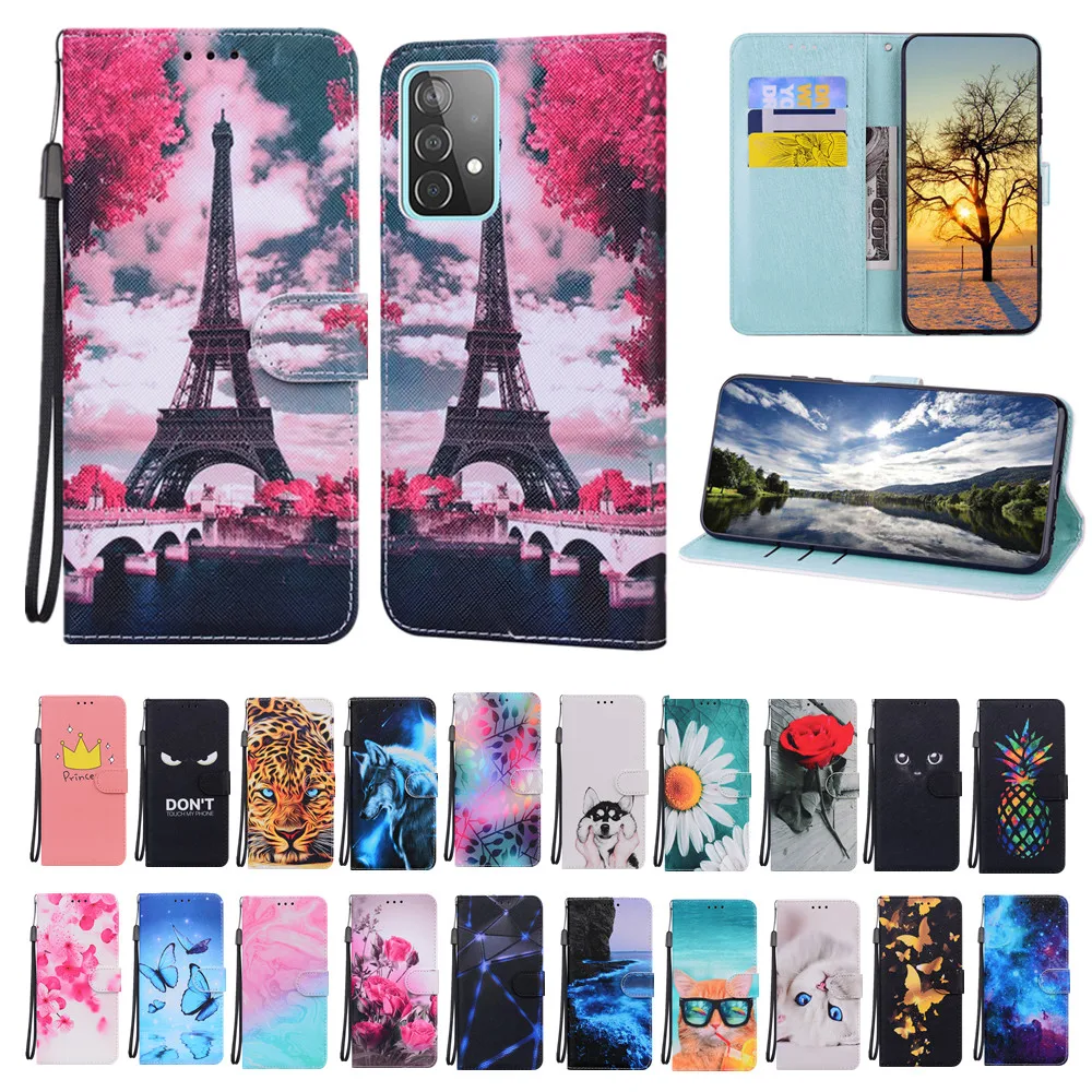 

Flip Leather Case for Samsung Galaxy A73 A53 A33 A03S M52 A03 Core A71 A51 A13 Cover Wallet Card Holder Shockproof Phone Bags