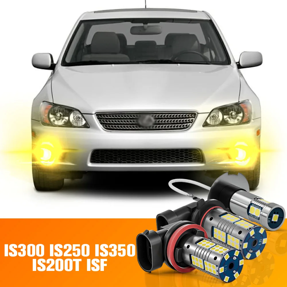 

2pcs LED Front Fog Light Bulb Accessories For Lexus IS300 IS250 IS350 IS200T IS F 2001-2017 2003 2006 2008 2011 2012 2013 2015