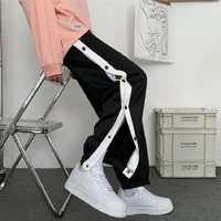 basketball pants breasted trousers mens summer thin training sports trousers quick drying loose buttons fully open buckled pant