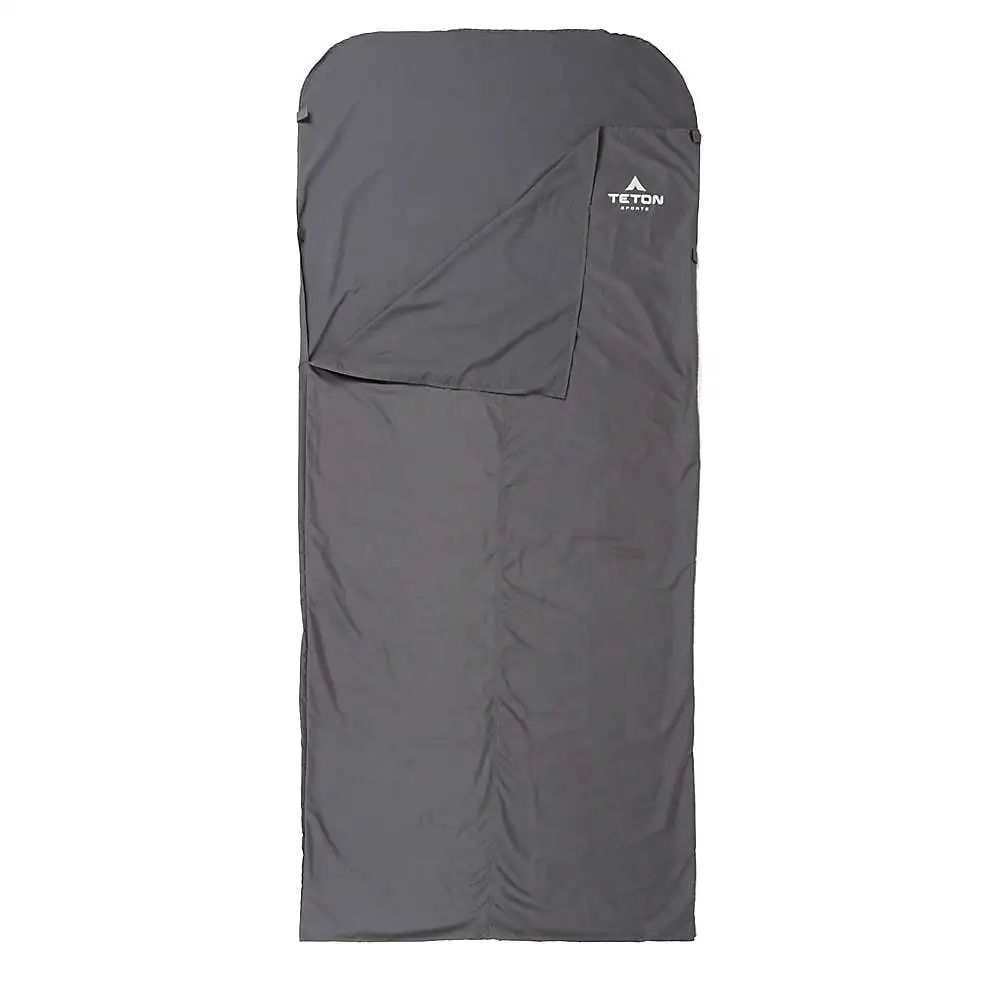 

Sleeping Bag Liner, Gray 87" L x 36" W