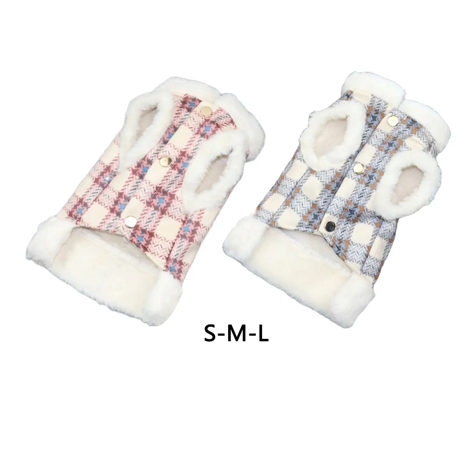 

Winter Dog Cat Plush Jumper Pet Puppy Clothing Warm Outfits Waistcoat Clothes Autumn Small Dogs Streetwear Apparel