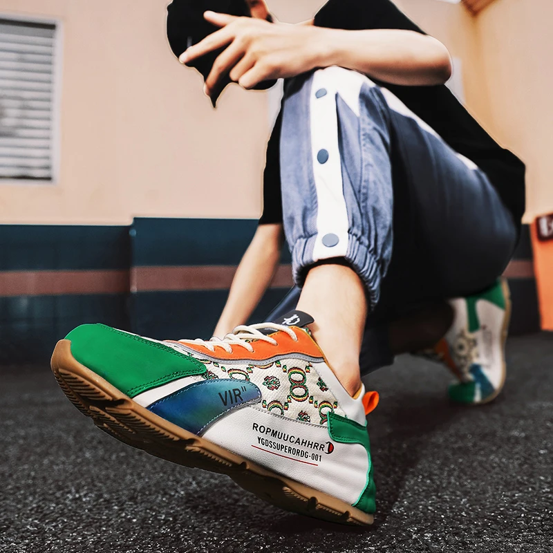 New Mens Sneakers Mesh Breathable Running Shoes Outdoor Wear-resistant Non-slip Jogging Shoes Fashion All-match Casual Men Shoes