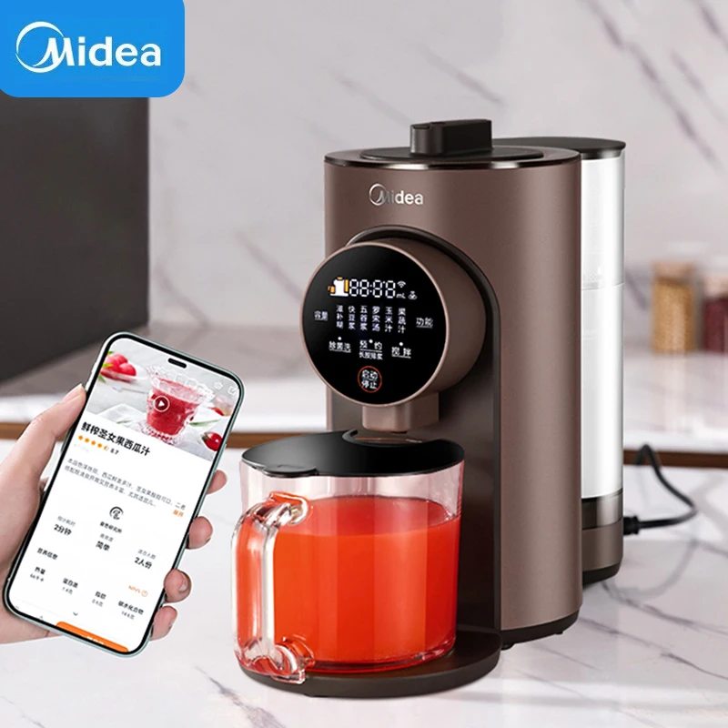Midea Smart Soymilk Machine 750ML High-End Food Blender Mobile Phone WiFi Connectio Fully Automatic Food Mixer LED Touch Screen