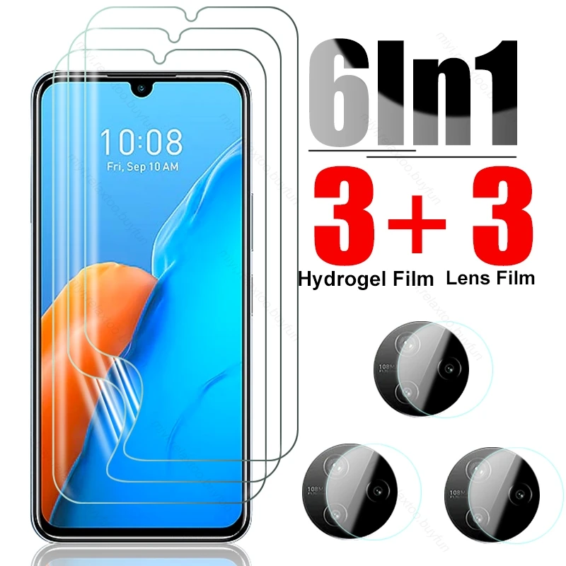 

Мягкая Гидрогелевая пленка 6 в 1 999D для Infinix Note 12 Pro, 4G, зеркальное стекло для камеры Note12pro, X676B, X671B, 6,7 дюйма, защита экрана, не стекло