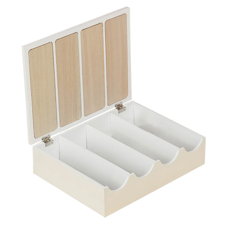 

Cutlery Storage Box Cutter Fork Sorting Box Wooden Storage Case Dinnerware Container for Hotel Restaurant Kitchen