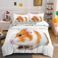 bedroom textile 3d cute animal printed single double queen king 23pcs bed set useuauuk size microfiber bedding set quilt duv