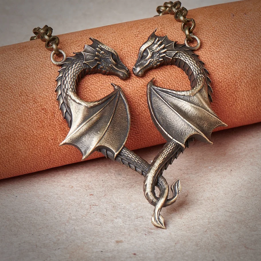 

Heart Dragon Wing Necklace Goth Demon Peach Wing Pendant Choker Witch Jewelry Gift for Women Girls Necklaces
