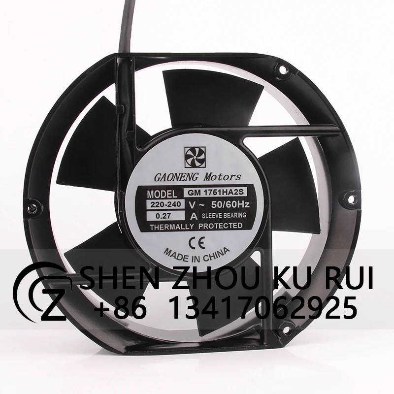 GM1751HA2S чехол охлаждающий вентилятор для GAONENG Motors AC220V 0.27A 172X150X21MM 17251 17CM экстрактор сварочный аппарат центробежный выхлоп
