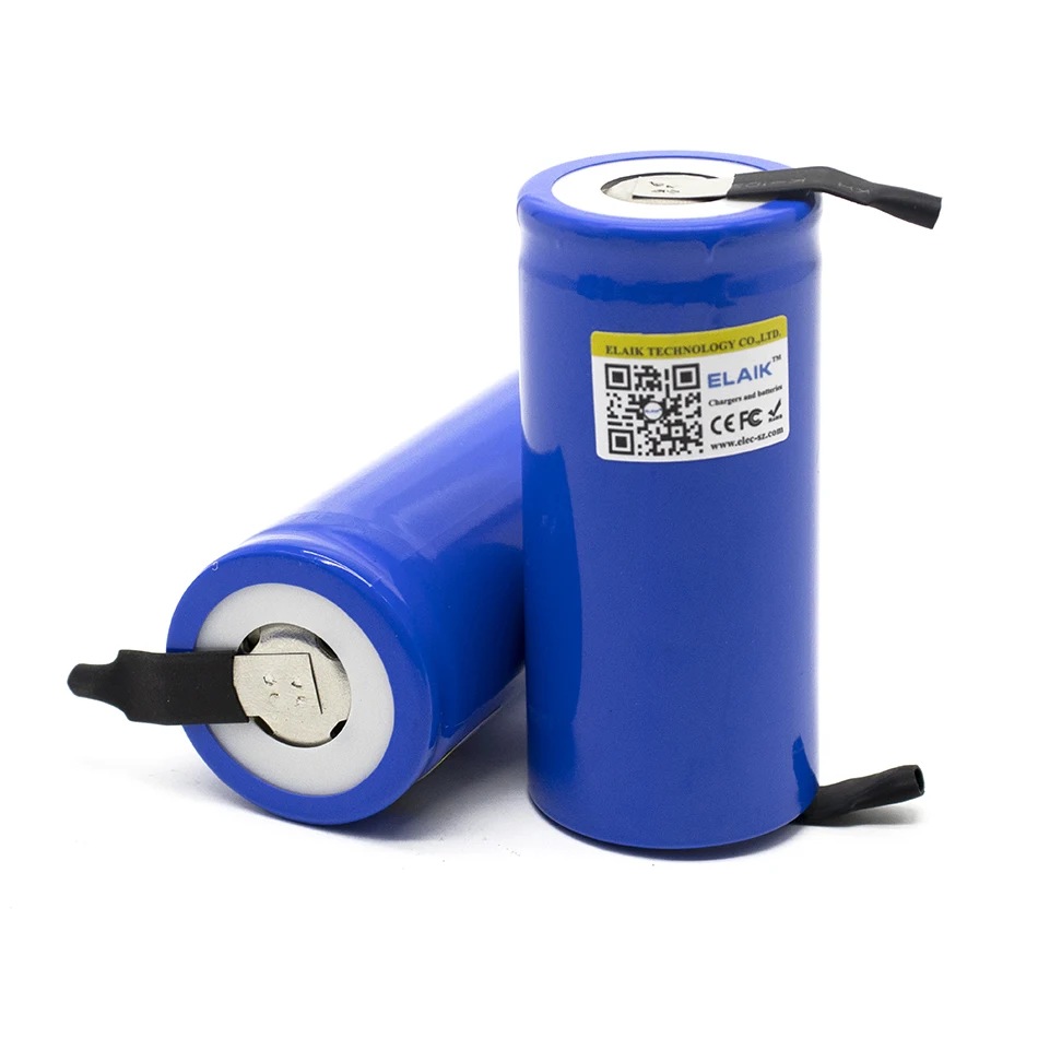 

ELAIK 3.2V 32700 6500mAh 35A Max duration 55A High power battery LiFePO4 battery + DIY nickel battery