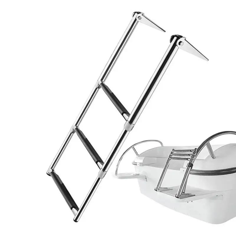 

Морские лестницы для лодок, телескопическая раздвижная лодочная лестница из нержавеющей стали, складная телескопическая лестница, понтонная лодка для плавания