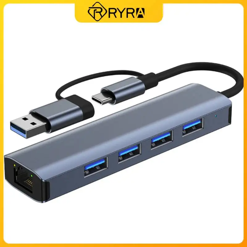 

Высокоскоростной USB-концентратор RYRA 5 в 1 с портами USB 3,0 и кардридером