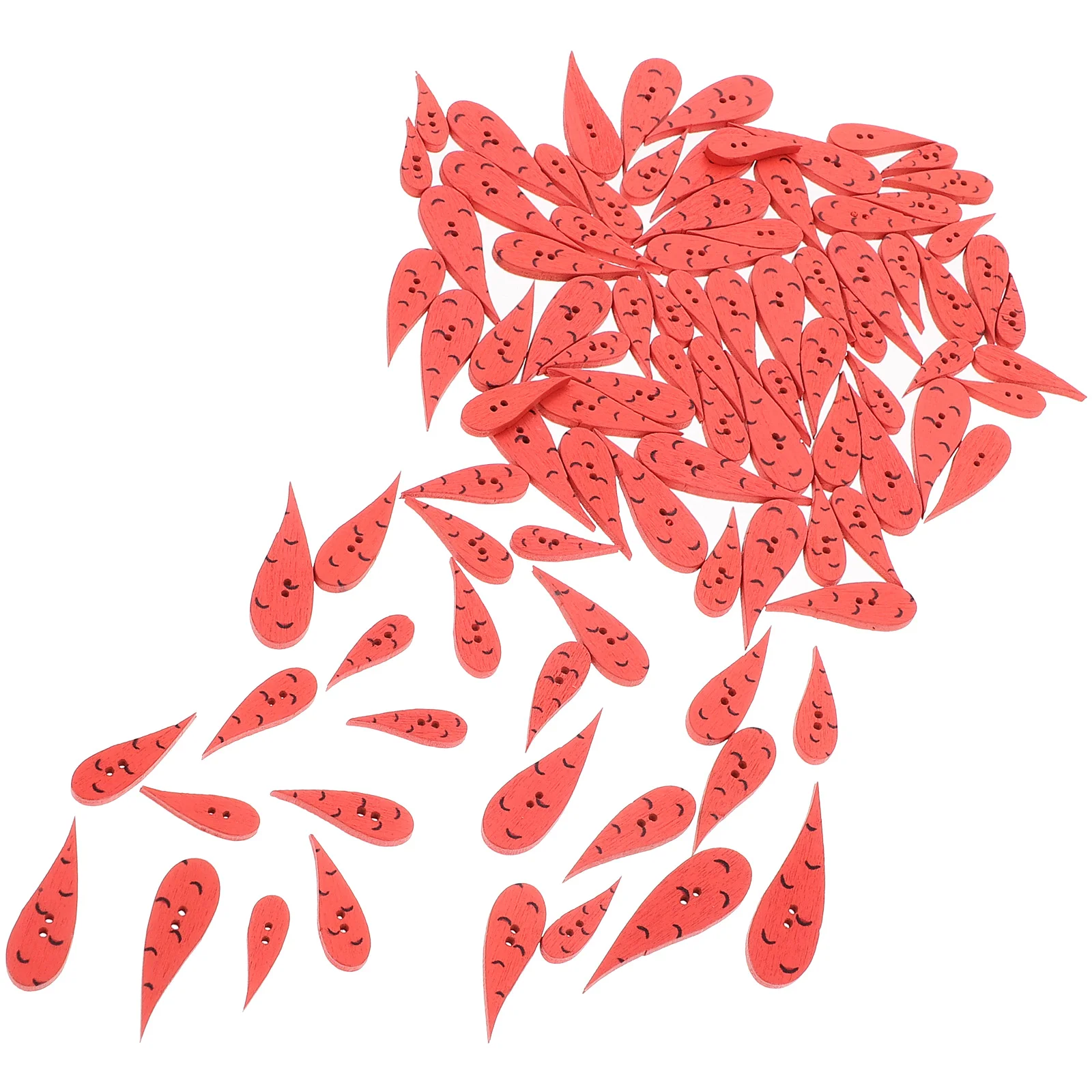 200 шт. пуговицы для изготовления деревянных моркови рождественские в виде