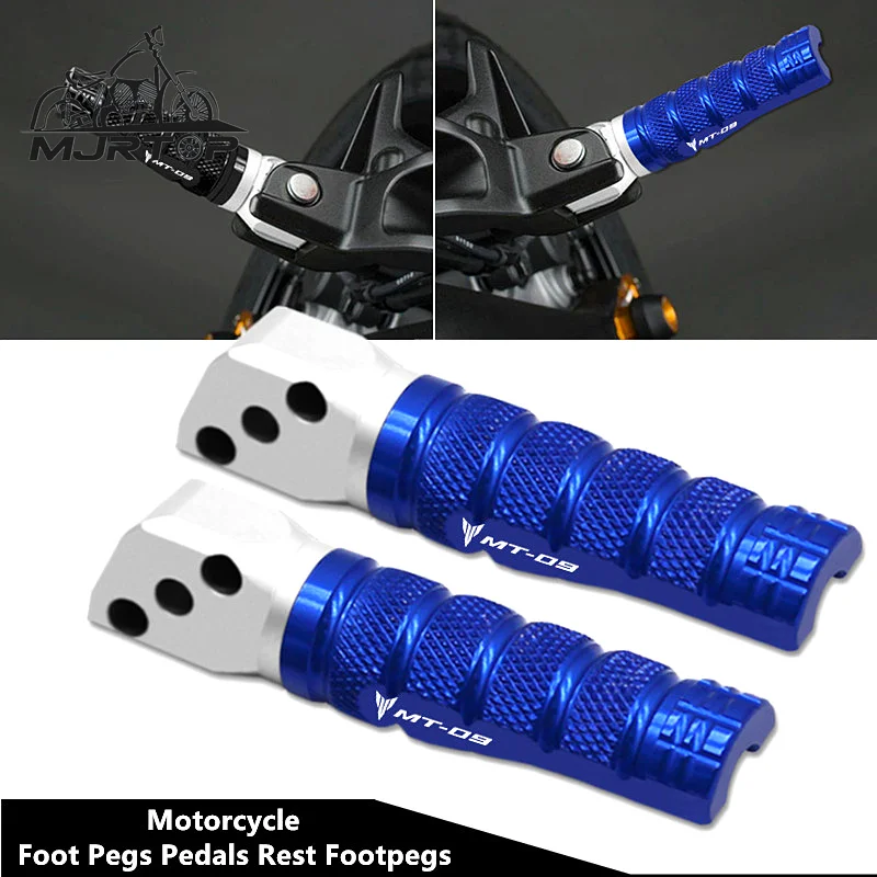 

NEW For YAMAHA MT-09 MT09 mt-09 2014-2021 2019 2020 Motorcycle Passenger CNC Rear Foot Pegs Footrests Rests Footpeg Pedals Kits