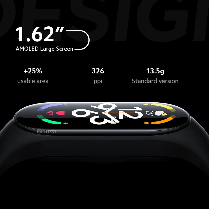 Глобальная версия Xiaomi Mi Band 7 умный браслет 6 цветов экран AMOLED miband крови кислород