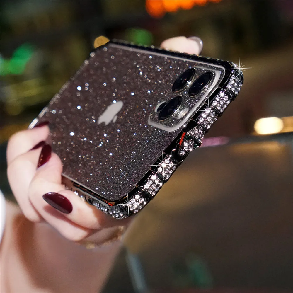 Brokat diamentowy metalowy zderzak skrzynka dla iPhone 11 12 Mini 13 Pro 14 Pro Max X Xr Xs Max 6 7 8 14 Plus skrzynka Rhinestone Bling okładka 3 Brokat diamentowy metalowy zderzak skrzynka dla iPhone 11 12 Mini 13 Pro 14 Pro Max X Xr Xs Max 6 7 8 14 Plus skrzynka Rhinestone Bling okładka 3