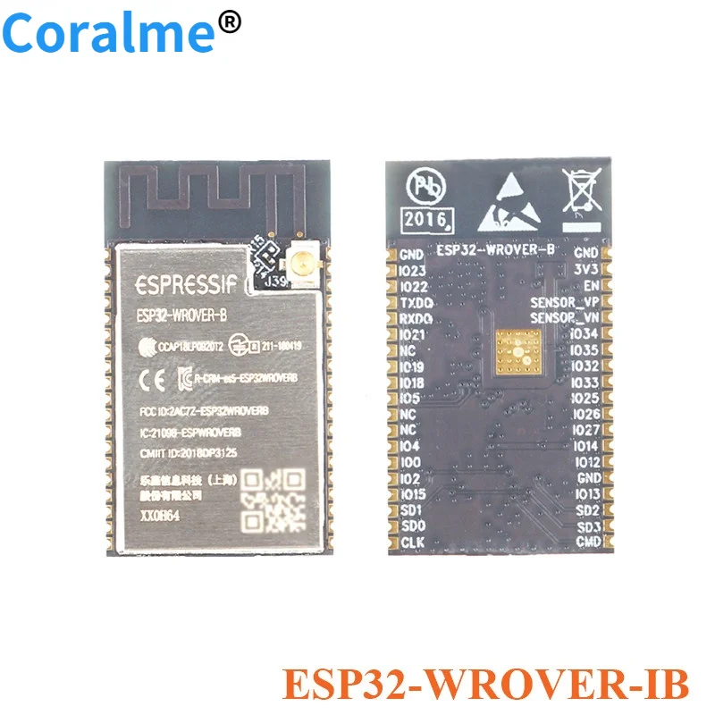 

ESP32-WROVER-IB 4MB 8MB 16MB Flash Dual-core Wifi Wireless Bluetooth-compatible MCU Module ESP32 WROVER IB IOT Wireless Module