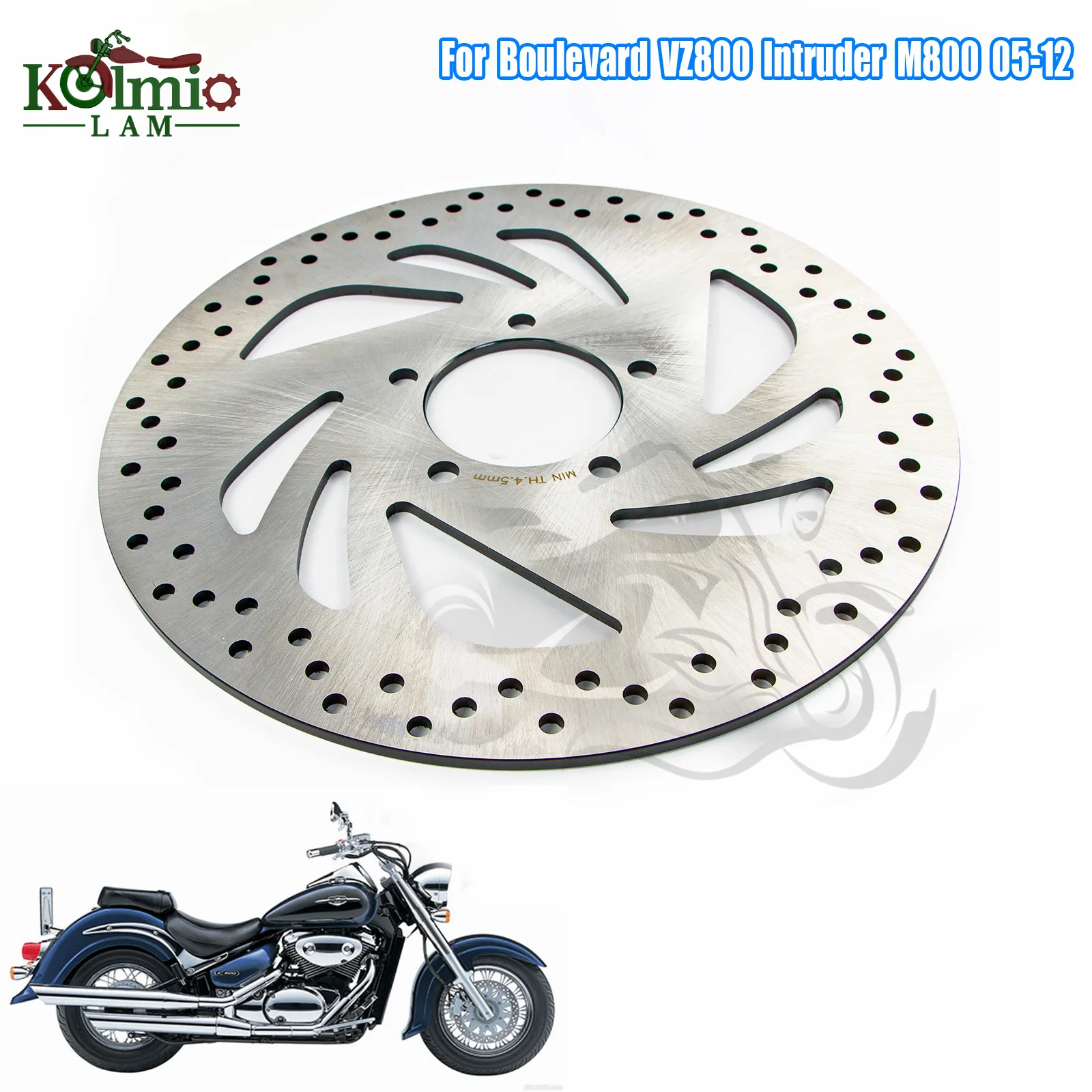 

Подходит для Suzuki 2005-2012, бульвар VZ800 Intruder M800 диск переднего тормоза мотоцикла Rotor VZ 800 2006 2007 2008 2009 2010