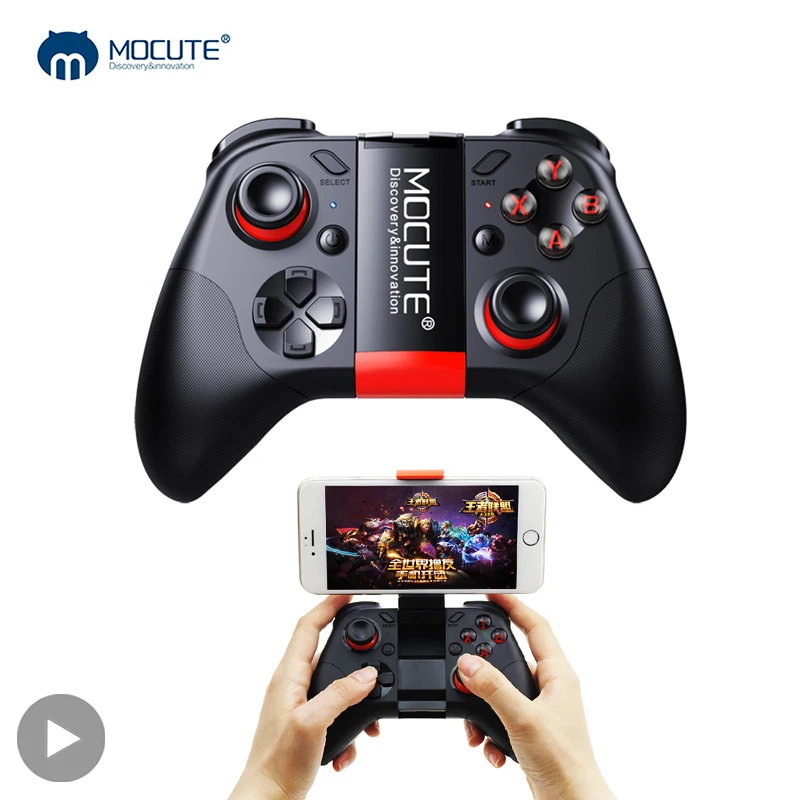Mocute 054 блютуз пульт курки игровой приставка игровая джойстик геймпад для андроид iphone ios ipad телефона смартфона планшета на пк компьютера беспроводной vr очки для игр тригеры контроллер мобайл legends гейм пад