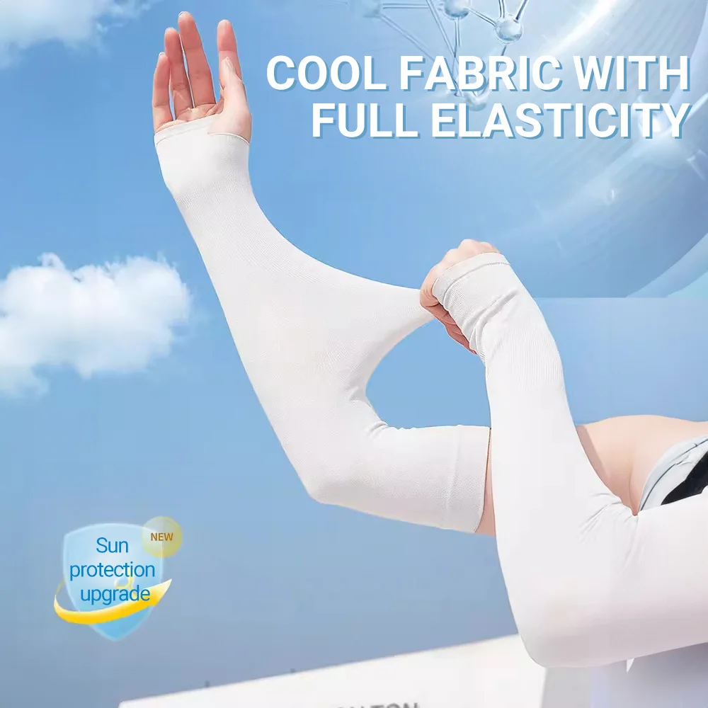 PINJIAN пятипальцевые ледяные рукава Защита от солнца дышащая грелка для рук