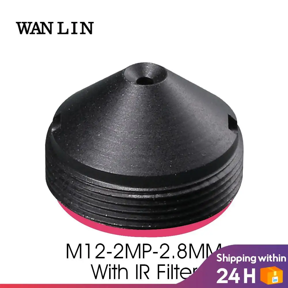 

HD 2.0Megapixel 2.8mm Pinhole Lens with IR Filter for CCTV Security Cameras M12 Mount F2.0 Aperture Fixed Iris 1/3" Image Format