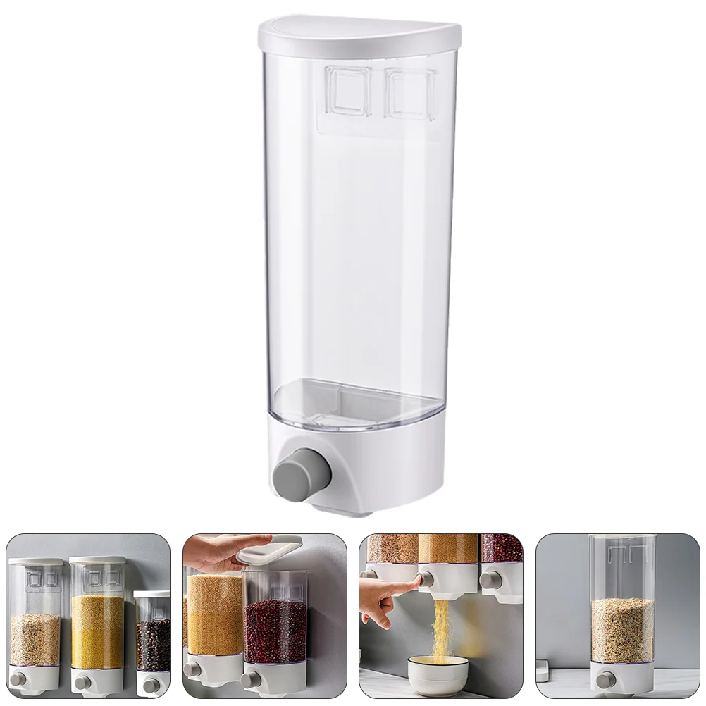 

Storage Food Container Dispenser Dry Airtight Rice Grain Cereal Containers Canister Wall Bin Candy Lids Jars Coffee Kitchen