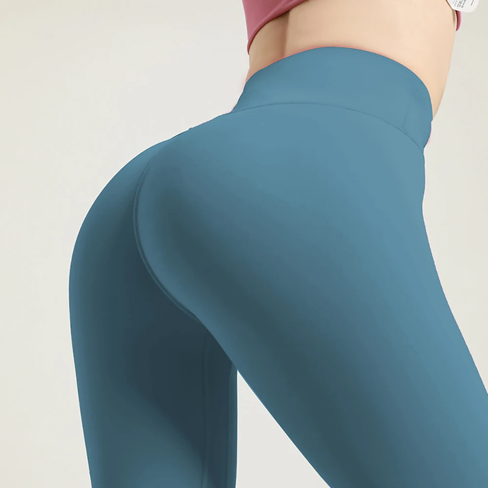

US Stock Ohyoga Women Push Up Leggings High Waist Naked Feeling Sport Running Yoga Pants Energy Seamless Leggings Gym Girl Lady
