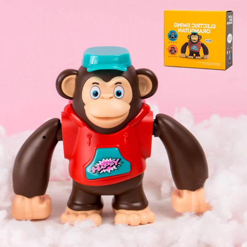 

Funny Electronic Orangutan Toy Musical Sounding Toy with LED Kid Early Education Crawling Educational and light music Toy Gifts