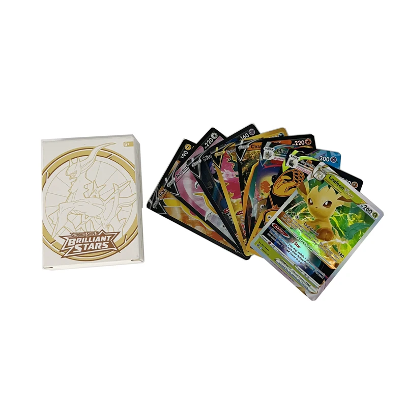

No Repeat 54 Pcs / Box English V VMAX VSTAR Pokemon Cards Sword and Shield Brilliant Stars Build and Battle Box