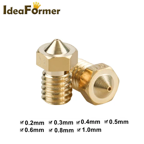 IdeaFormer V5 V6 латунные сопла для 3D-принтеров 5 шт