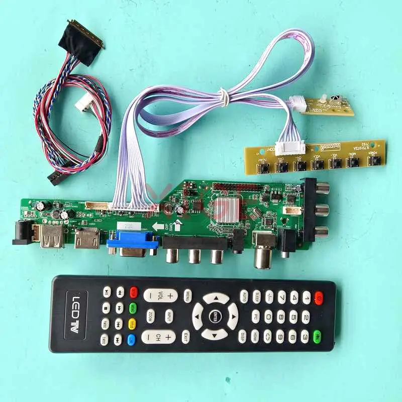DIY набор для B140RTN02.2/1 B140RTN03.2/1 1600x900 14 &quotUSB/DHMI/VGA/AV экран ноутбука DVB-T/C LVDS 40 Pin плата