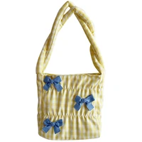 women girls fluffy shoulder bag top handle bag female autumn winter handbag plush tote fashion shopping bag
