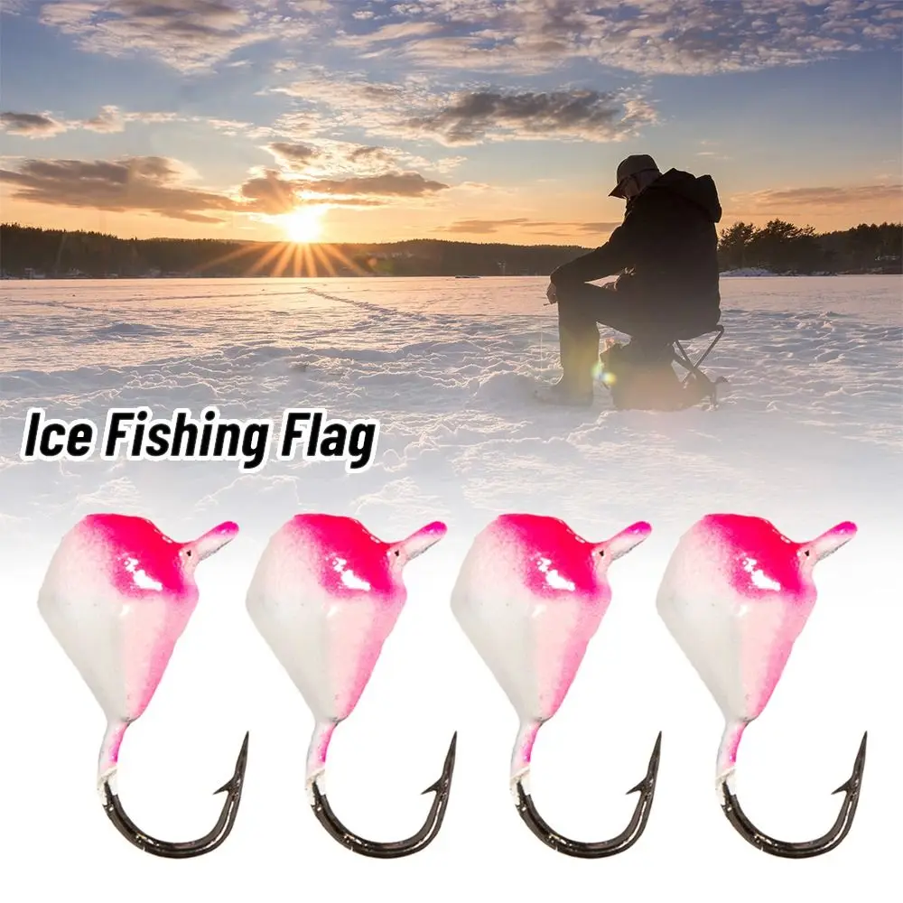 

10pcs 0.65g Artificial Balancer Jigging AD-Sharp Eggs Shaped Lead Hard Hook Winter Ice Fishing Lure