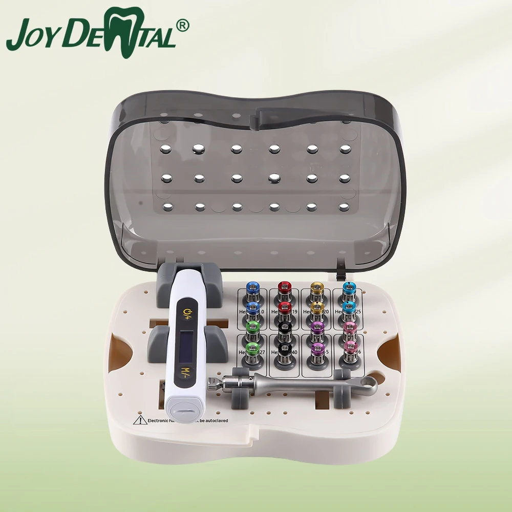 

Dental Implant Torque Screw Driver Wrench Colorful Electronic Torque Universal Tools Kit Box