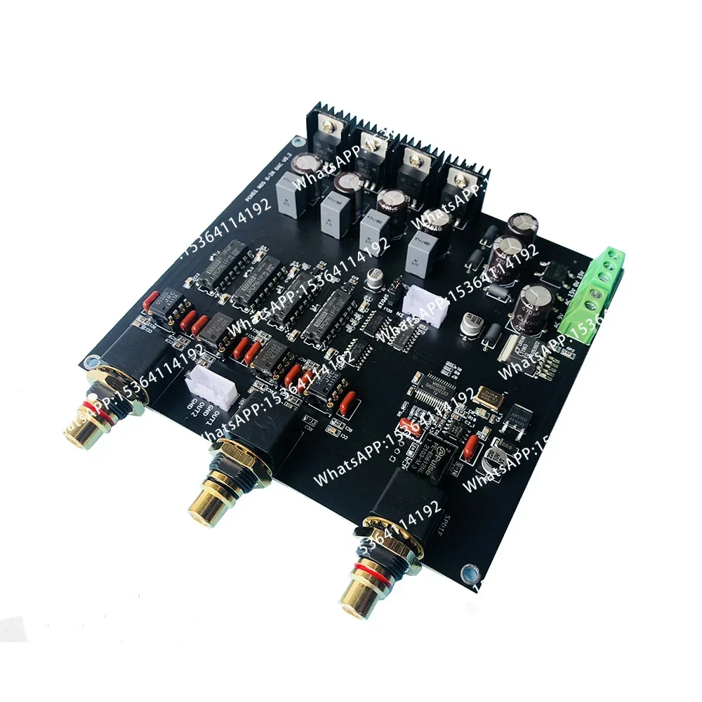 Фото Плата декодирования R2R DAC PCM61 с четырехканальным параллельным дифференциальным дизайном и черным клеевым покрытием №5