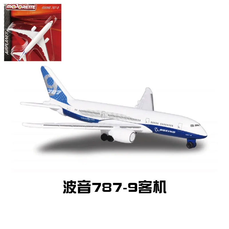Модель самолета из сплава Majorette 7980 1:500 BOEING 787-9 A350-900 A380-800
