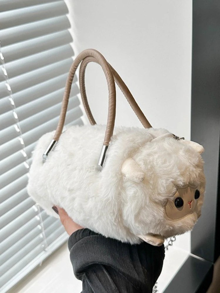 Сумка-мессенджер Симпатичная плюшевая сумка через плечо Маленькая пушистая