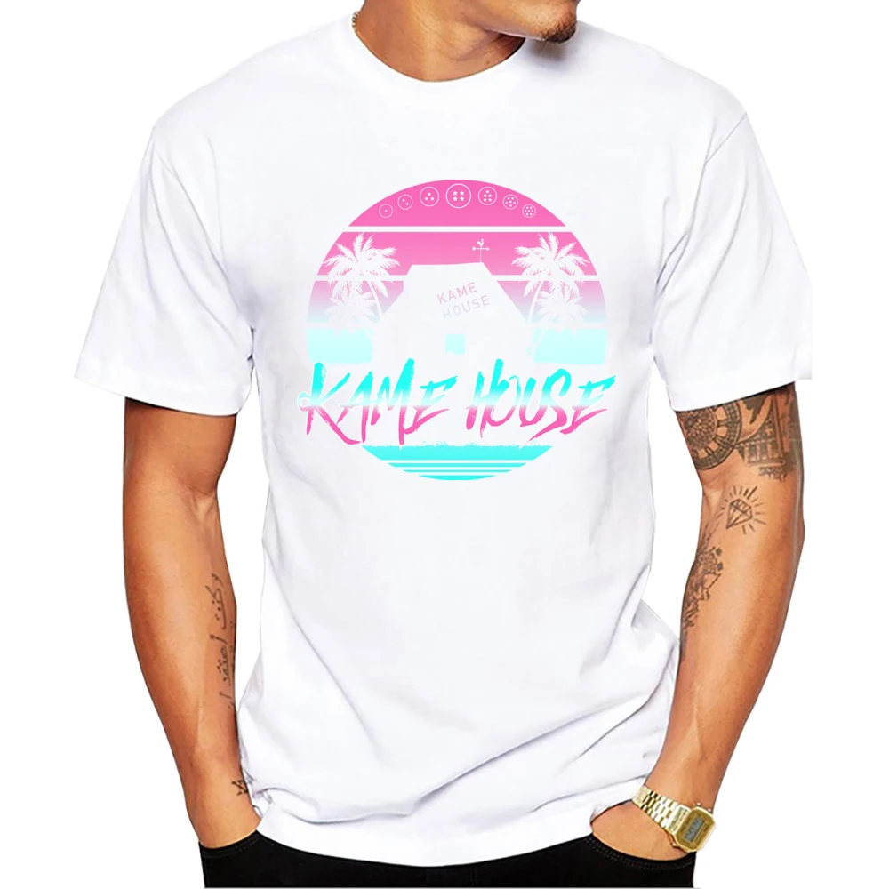 Teehub O-Ausschnitt Kurzarm japanische männliche Tops Hattori Hanzo Streetwear Vintage Kame House Print Herren T-Shirt Herren Kleidung – Detail 2