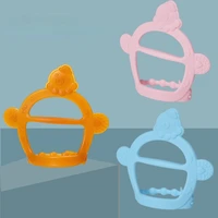 baby silicone bracelet teether gloves teether strap type infant teether silicone teething ring