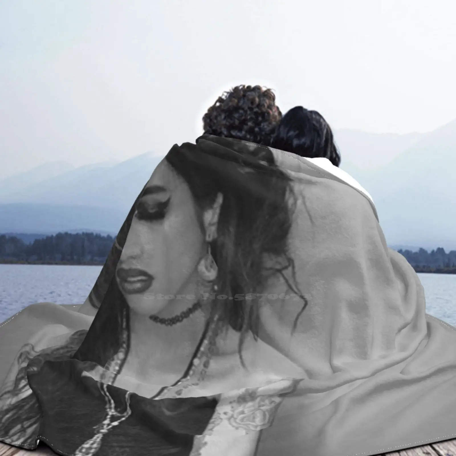 Adore Delano B&ampW Новое продаваемое фланелевое мягкое одеяло с индивидуальным принтом