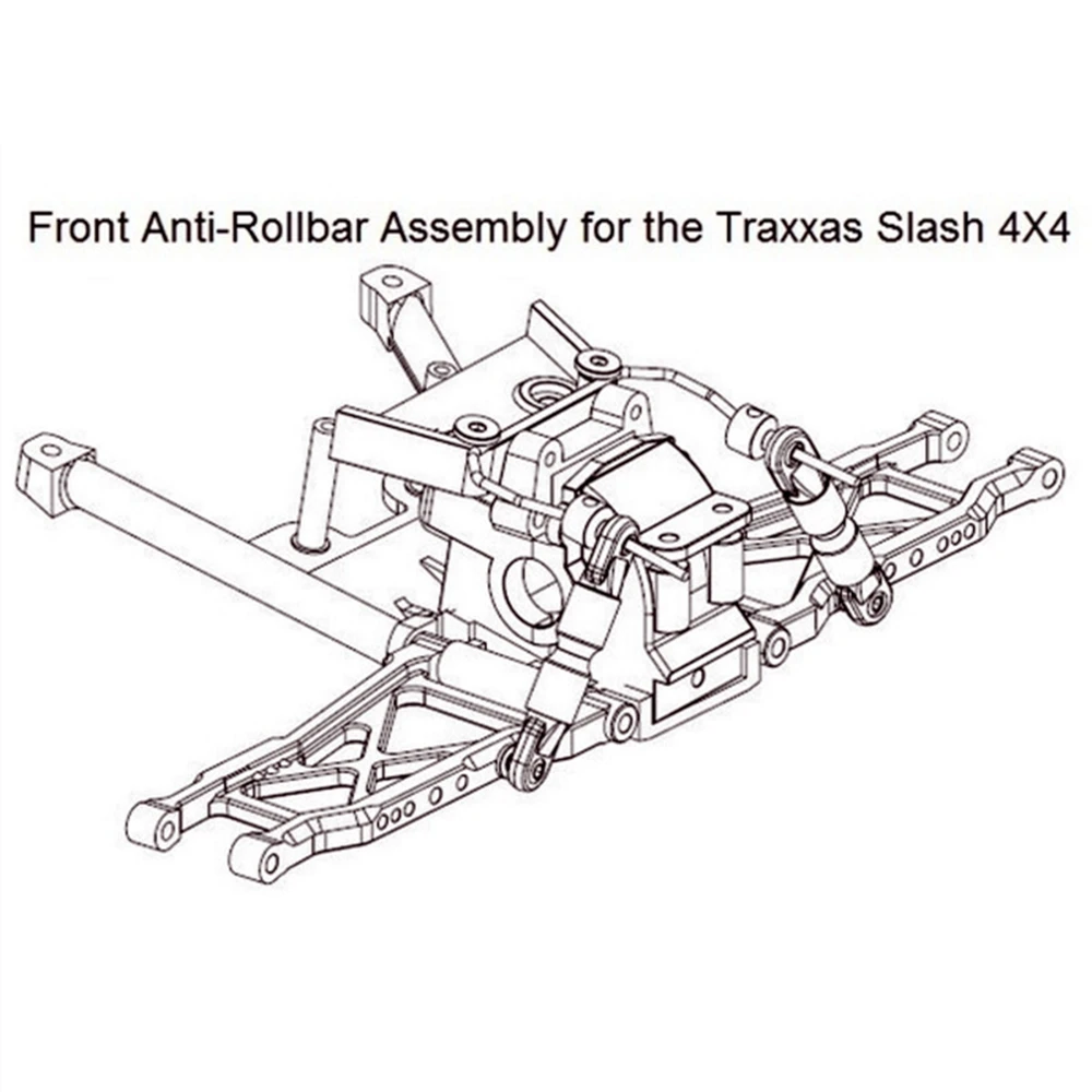 Фото Комплект передних и задних полос Sway SLF311 для Traxxas 4X4 Slash Stampede, нержавеющий раллийный Радиоуправляемый автомобиль, обновленные детали №5