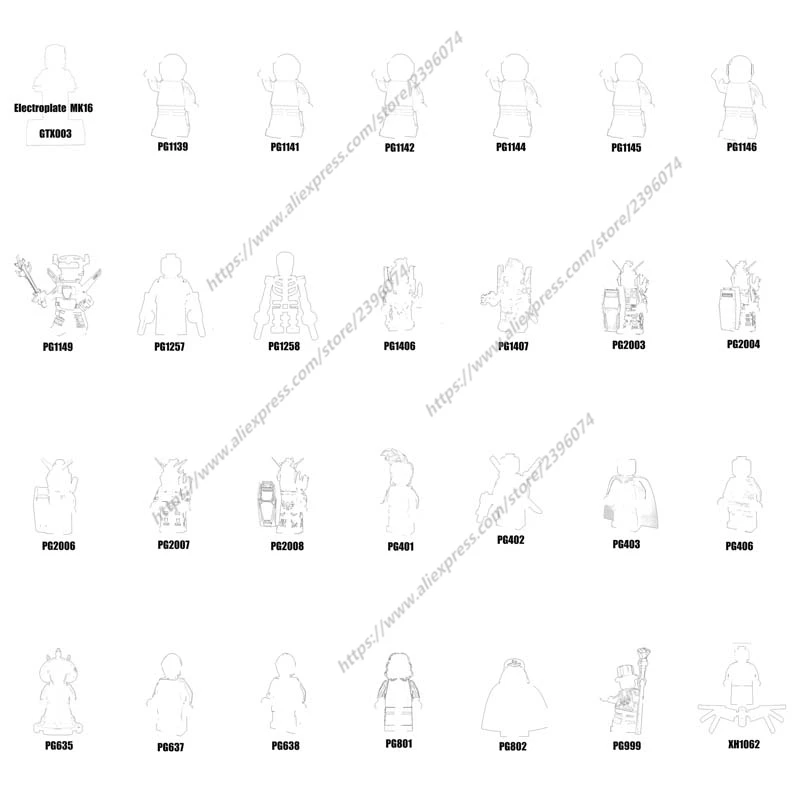 Экшн-фигурки аксессуары для фильмов строительные блоки кирпичи игрушки серия-157
